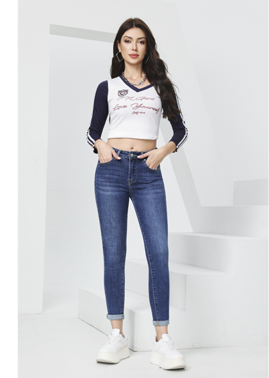 Vue arrière jean skinny