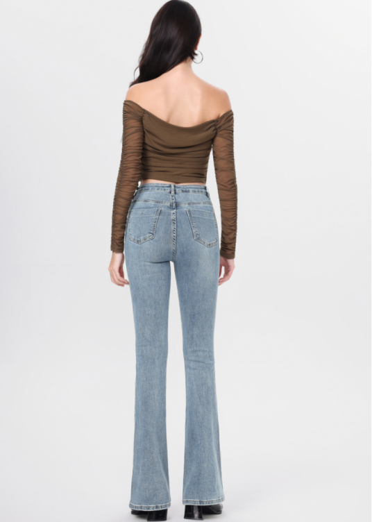 Vue arrière jean mom