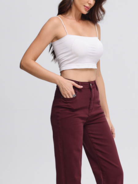 Détail jean coupe mom