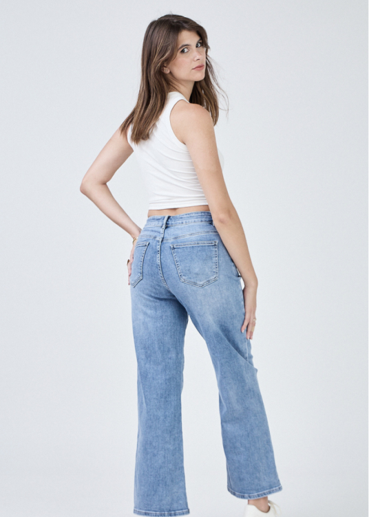 Vue arrière jean skinny