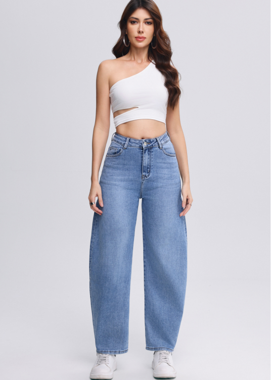 Vue de profil jean skinny