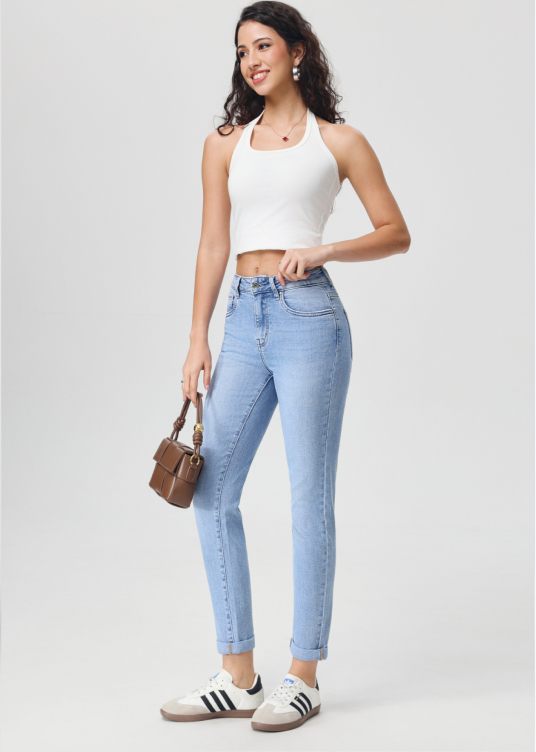 Vue arrière jean mom