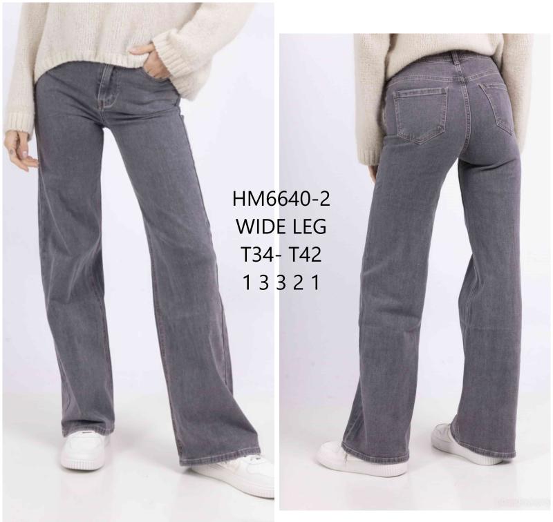 Jeans droit et large