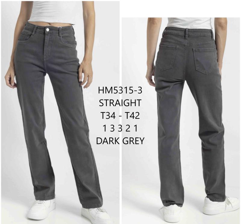 Jeans droit taille haute