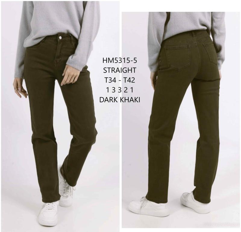 Jeans droit taille haute