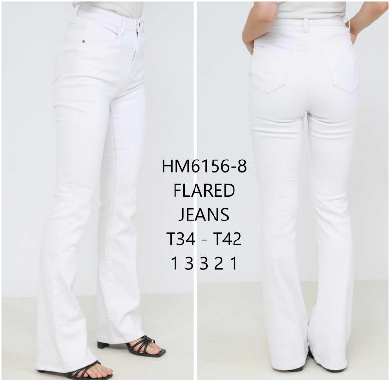 Flared jeans taille haute
