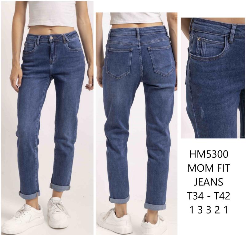 Mum jeans taille haute