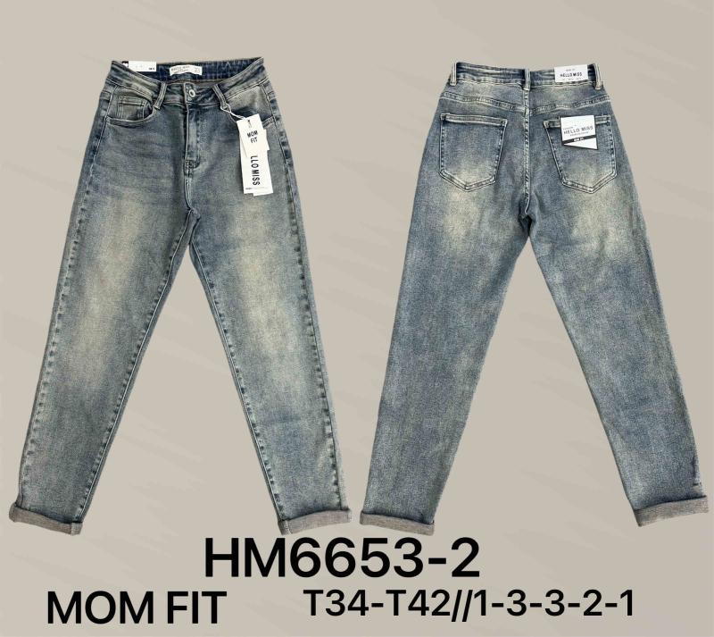 Mum jeans délavage vintage