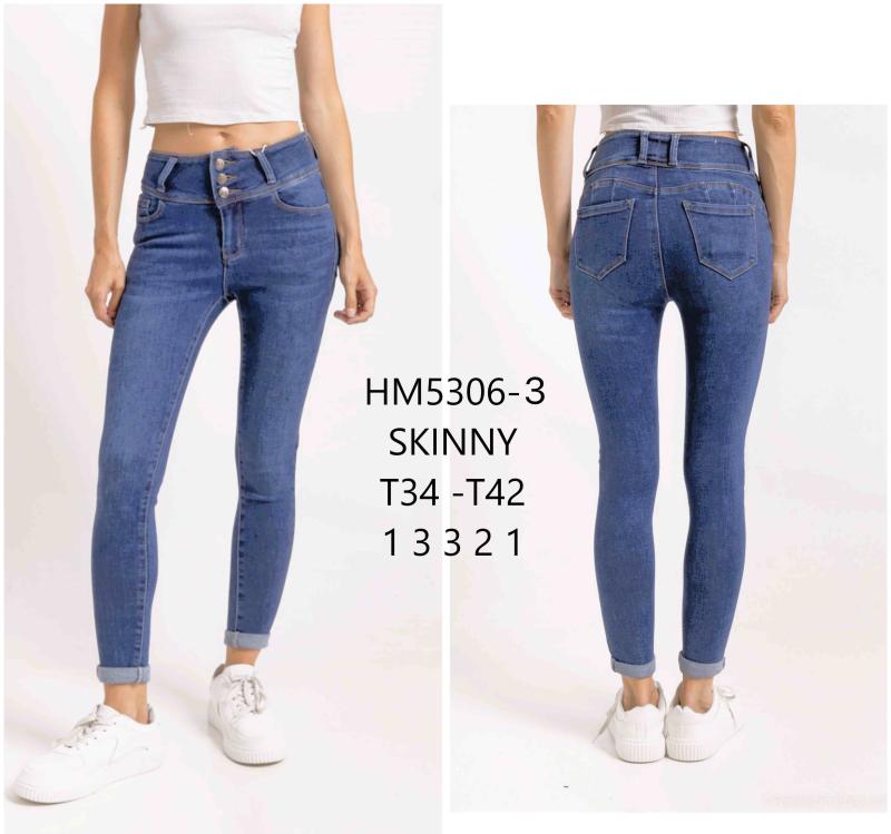 Jean skinny taille haute