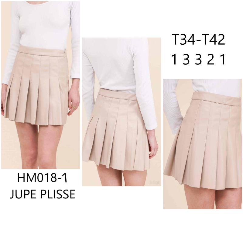 Jupe plissé en pvc