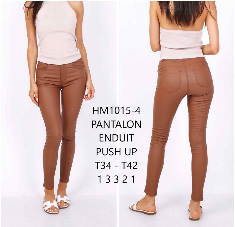 Pantalon enduit