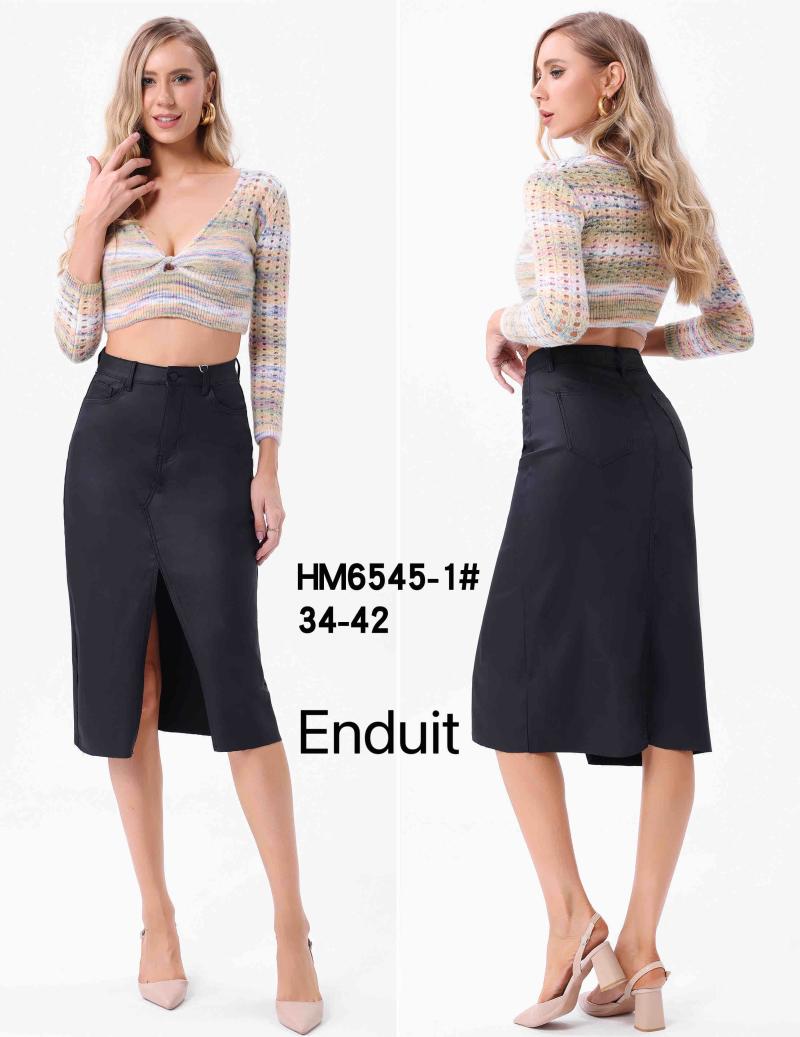Jupe fendu en enduit