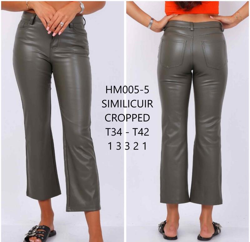 Pantalon droit en pvc