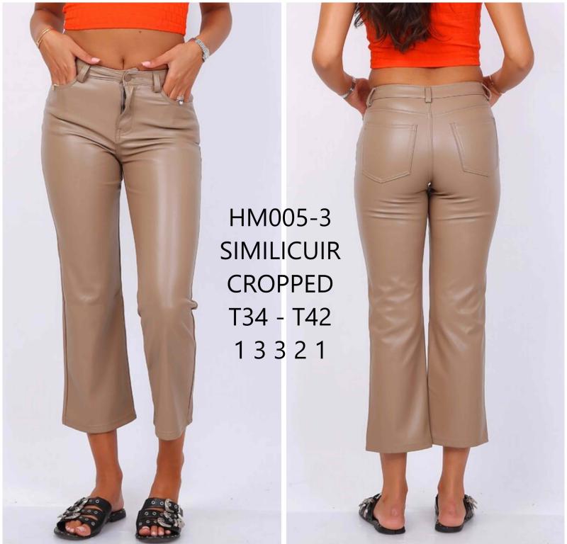 Pantalon droit en pvc