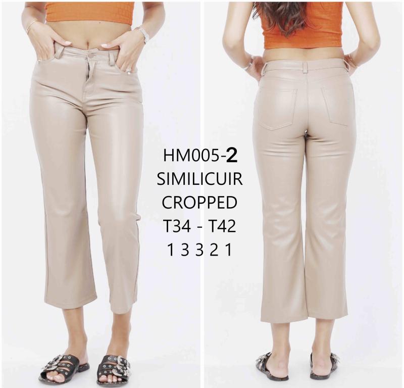 Pantalon droit en pvc