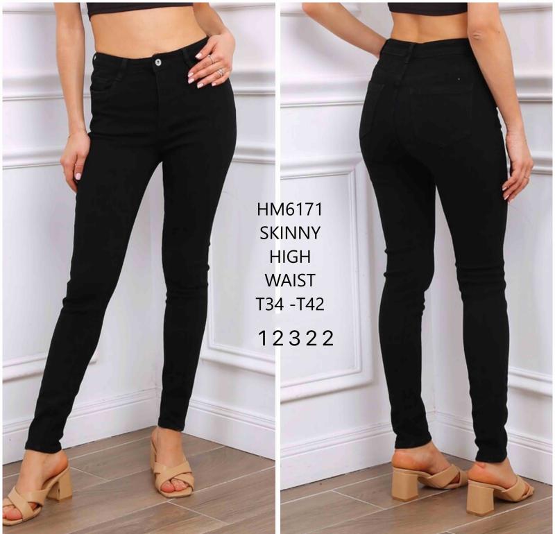 Jeans taille haute skinny