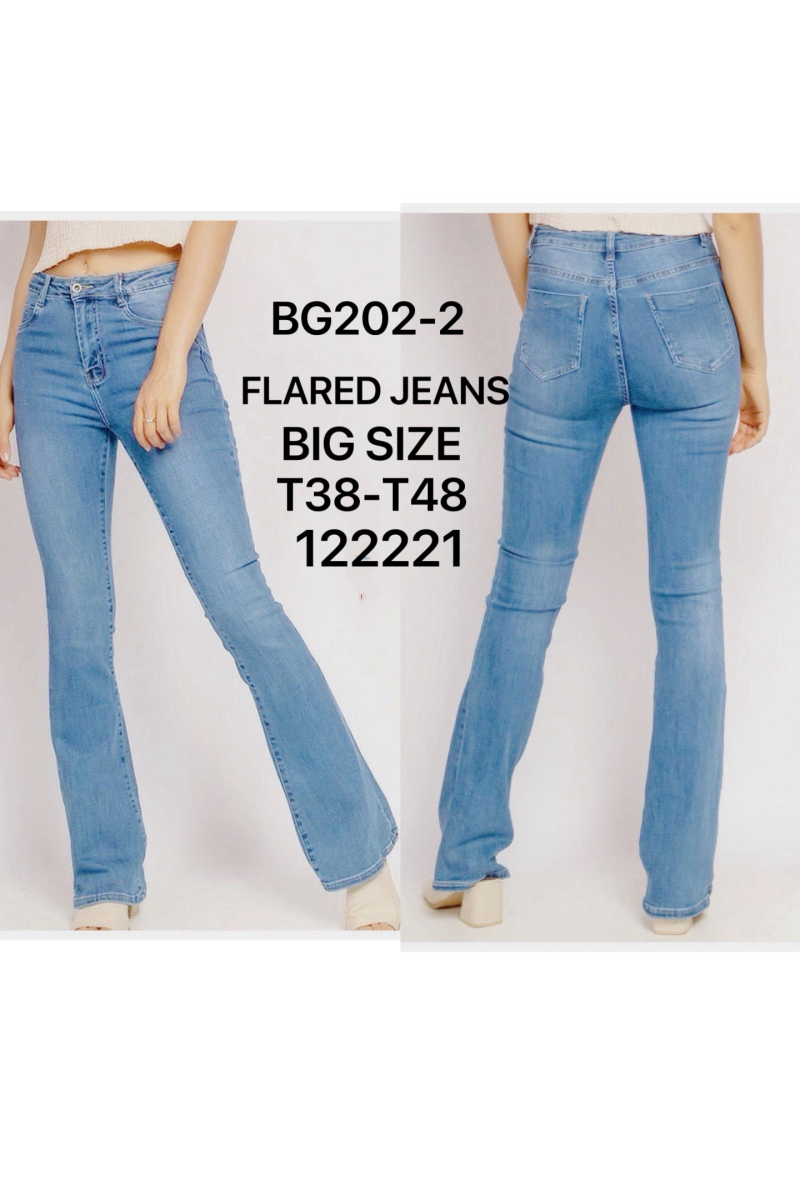 Flared jeans grande taille