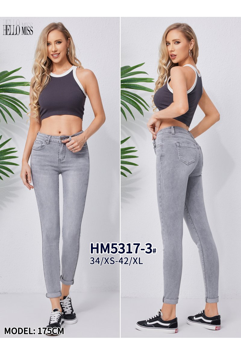 Slim jeans taille mi haute