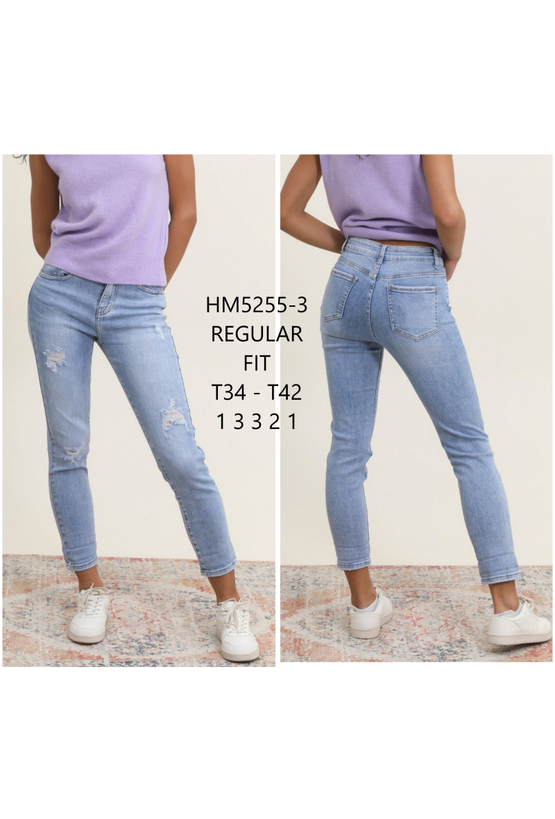 Regular jeans déchiré