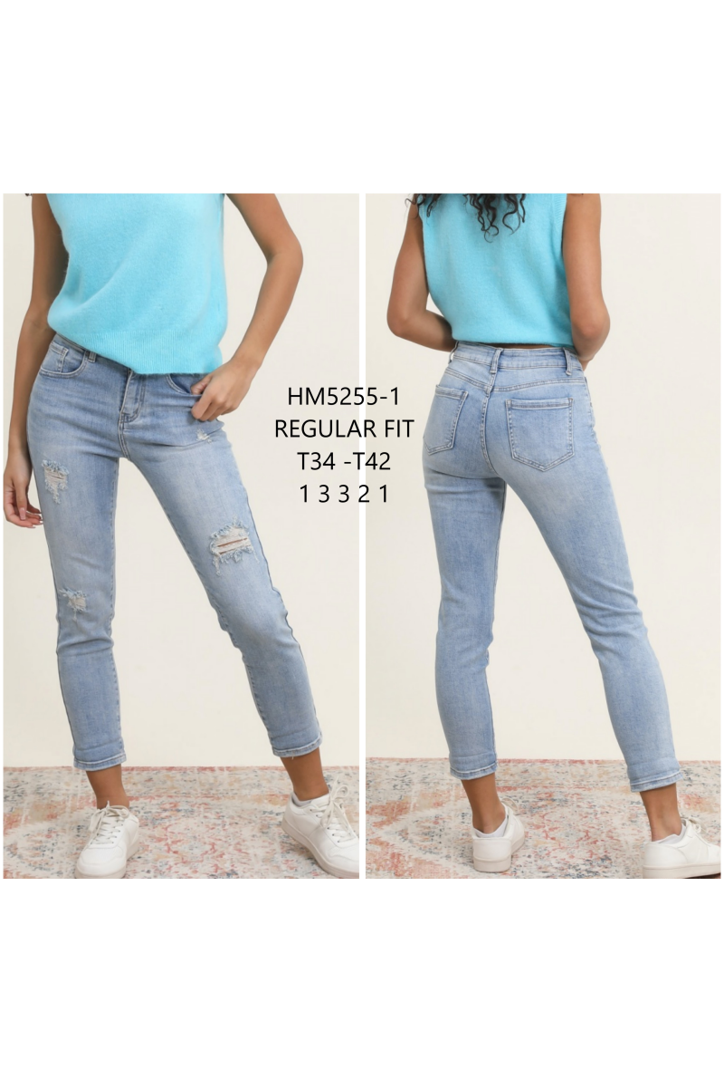 Regular jeans déchiré
