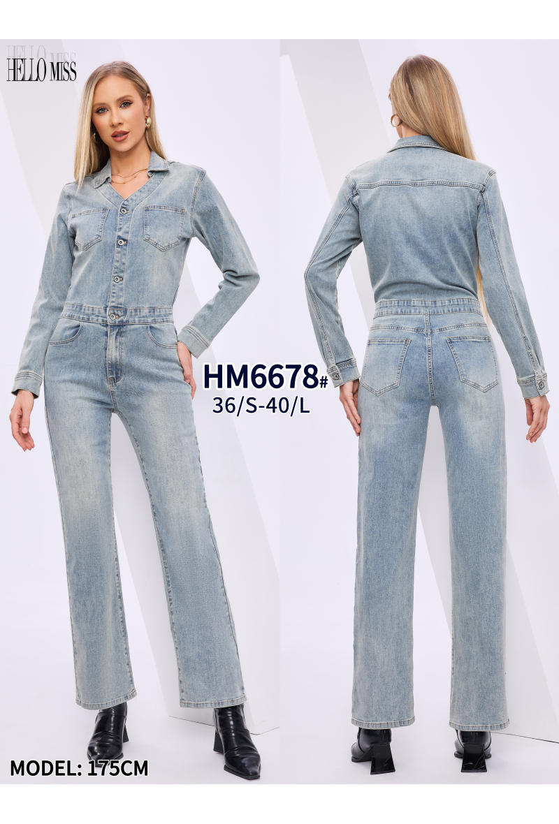 Combinaison manches longue en jean