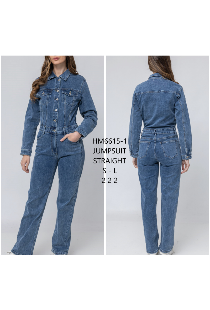 Combinaison manches longue en jean