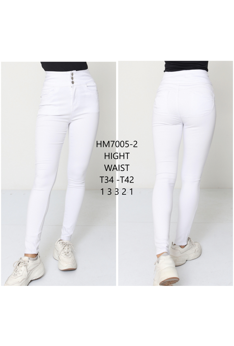 Pantalon taille haute skinny