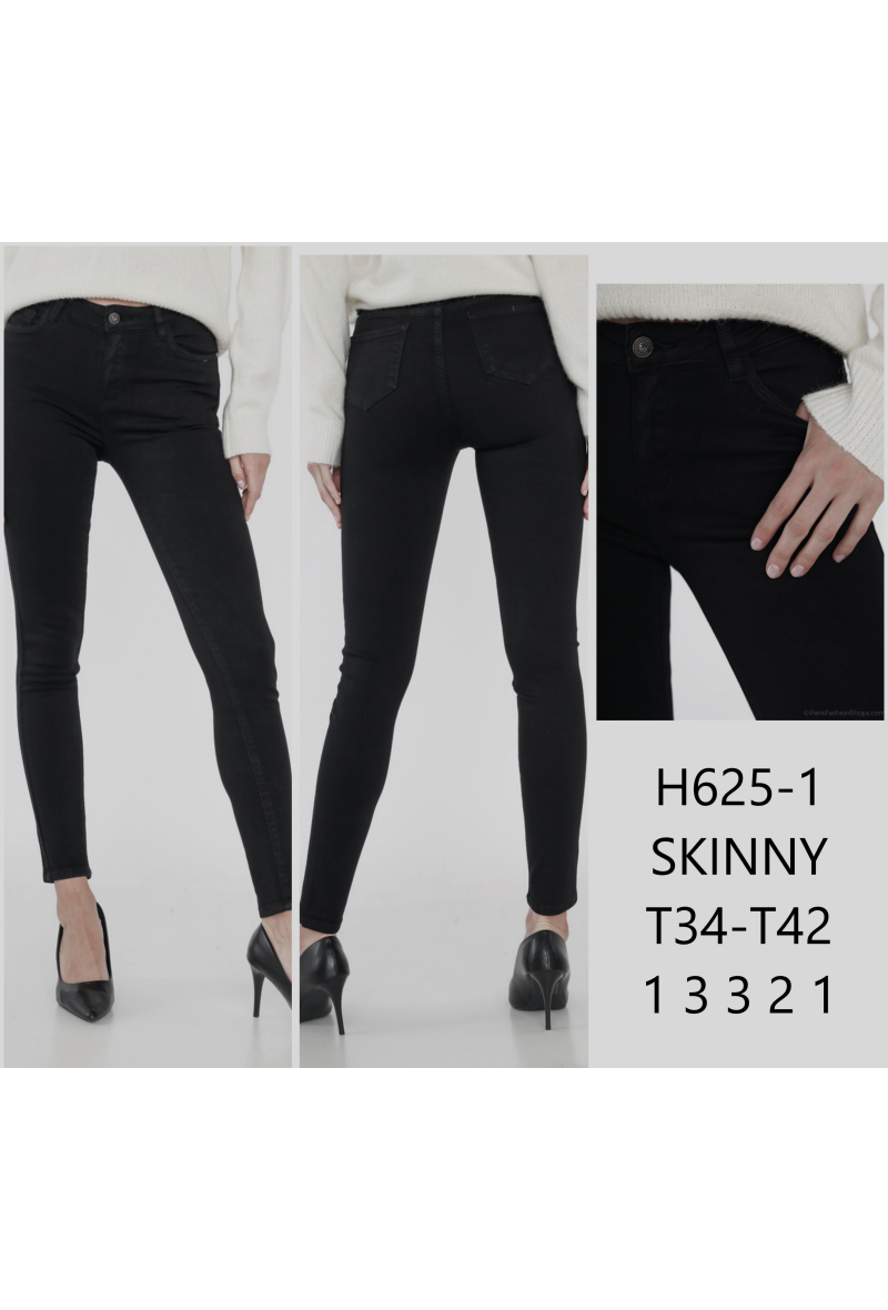 Pantalon taille haute skinny