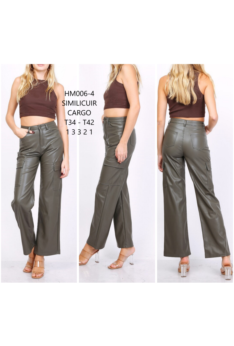 Pantalon cargo  en pvc