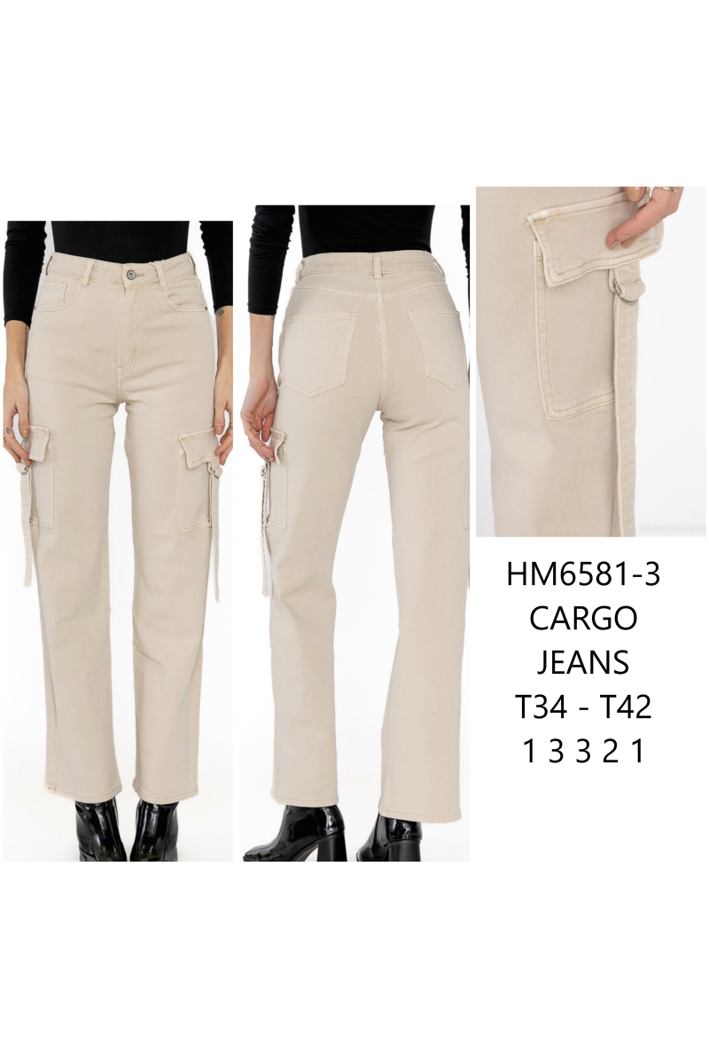 Pantalon cargo  large