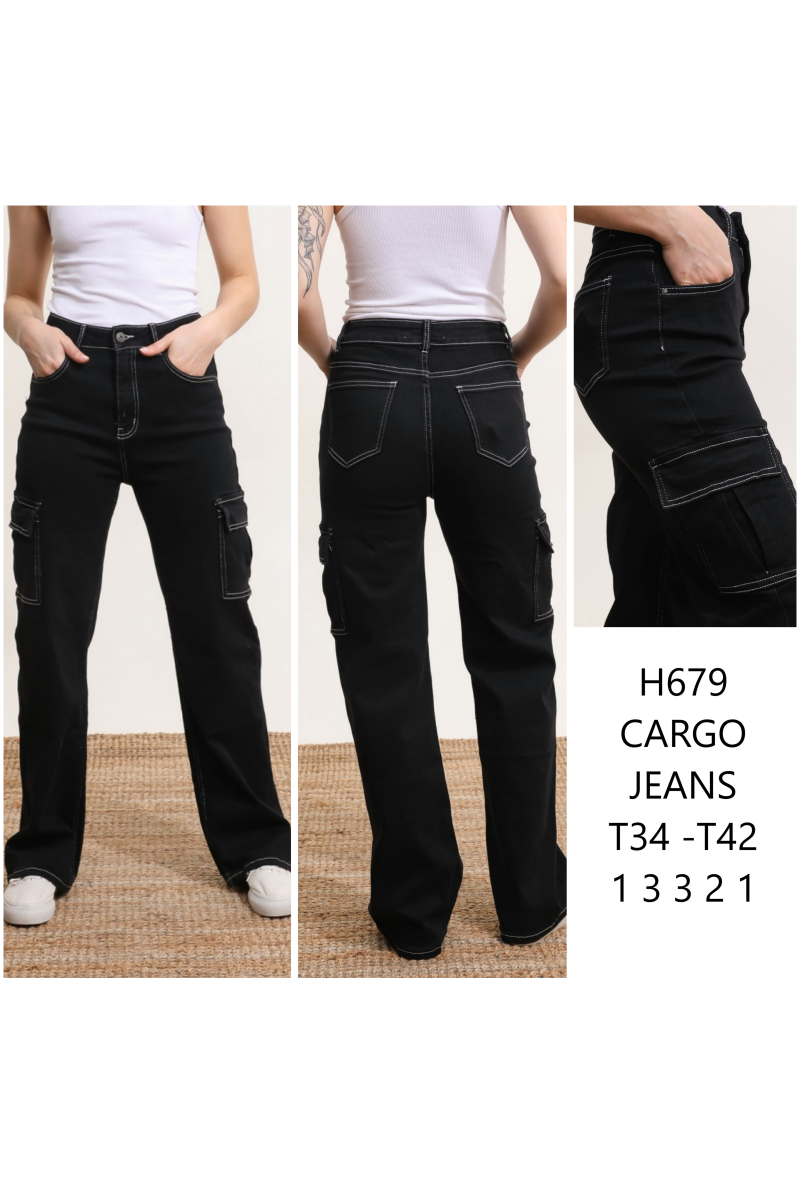 Pantalon cargo  large