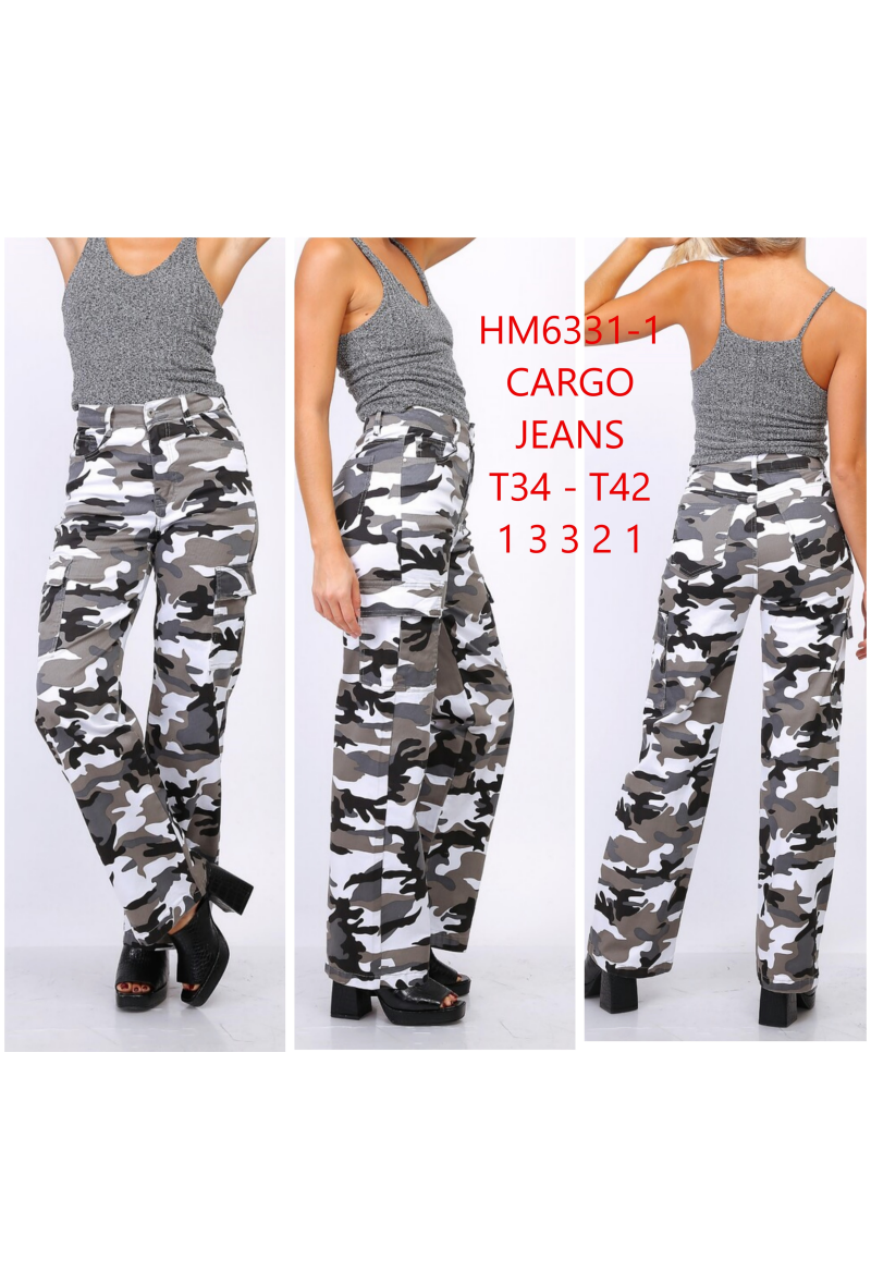 Pantalon cargo en army