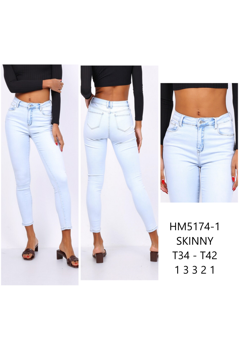 Jeans taille haute skinny