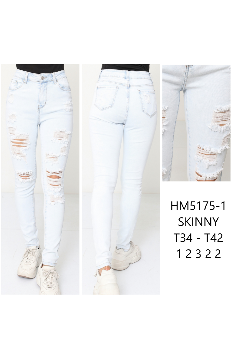 Jeans taille haute skinny