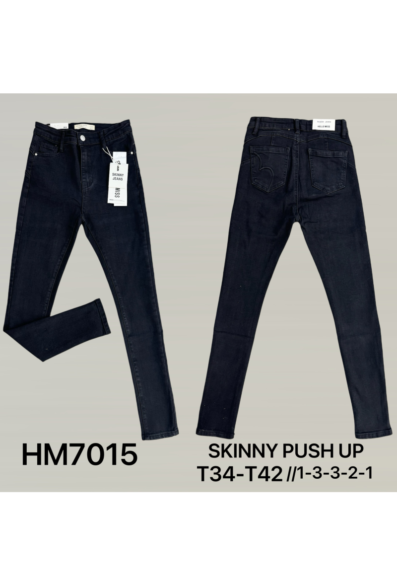 Jeans taille haute push up