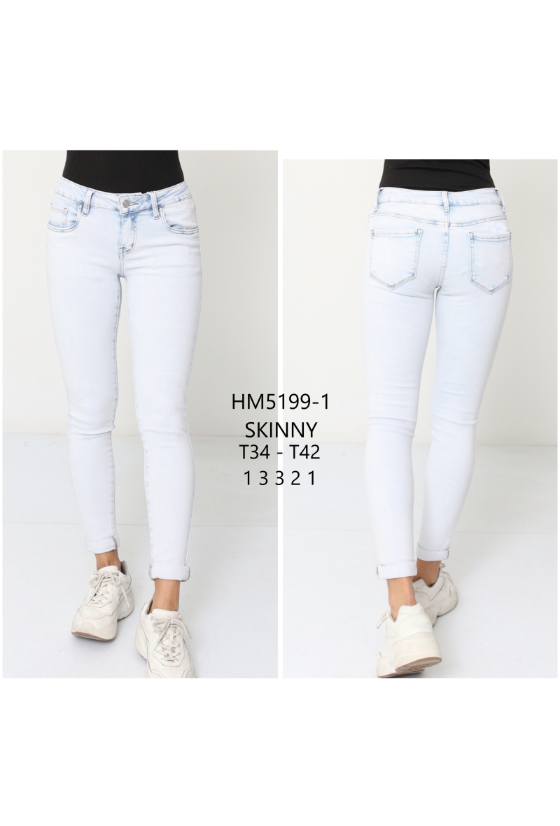 Jeans taille basse skinny