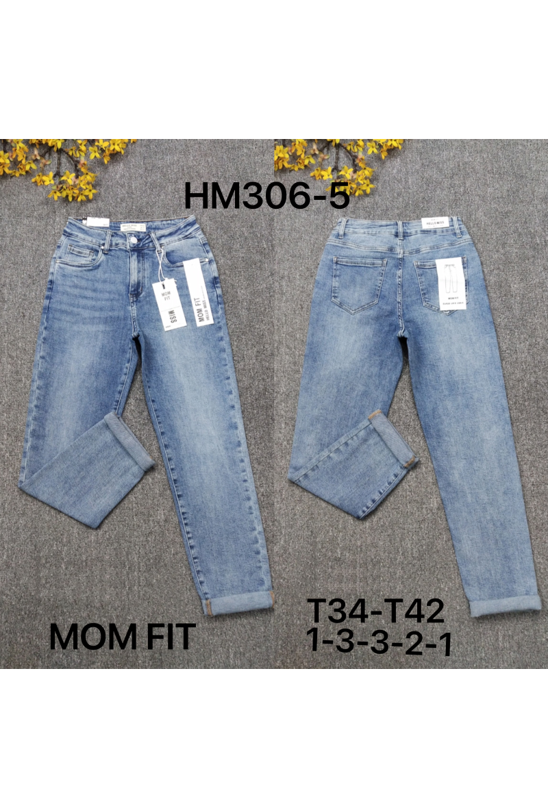 Jeans mom fit