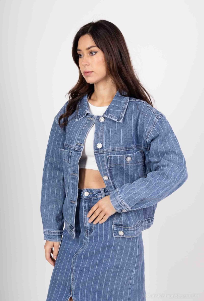 Veste à rayure oversize